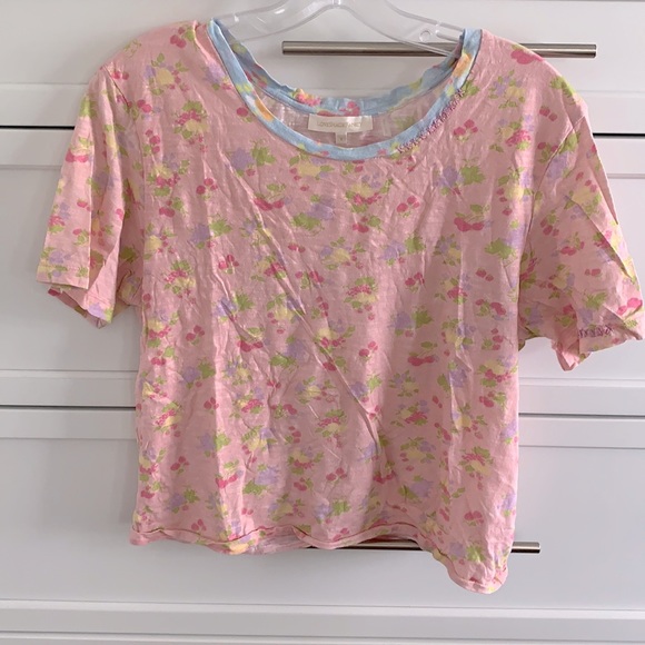 LoveShackFancy Tops - LoveShackFancy Calix Tee S